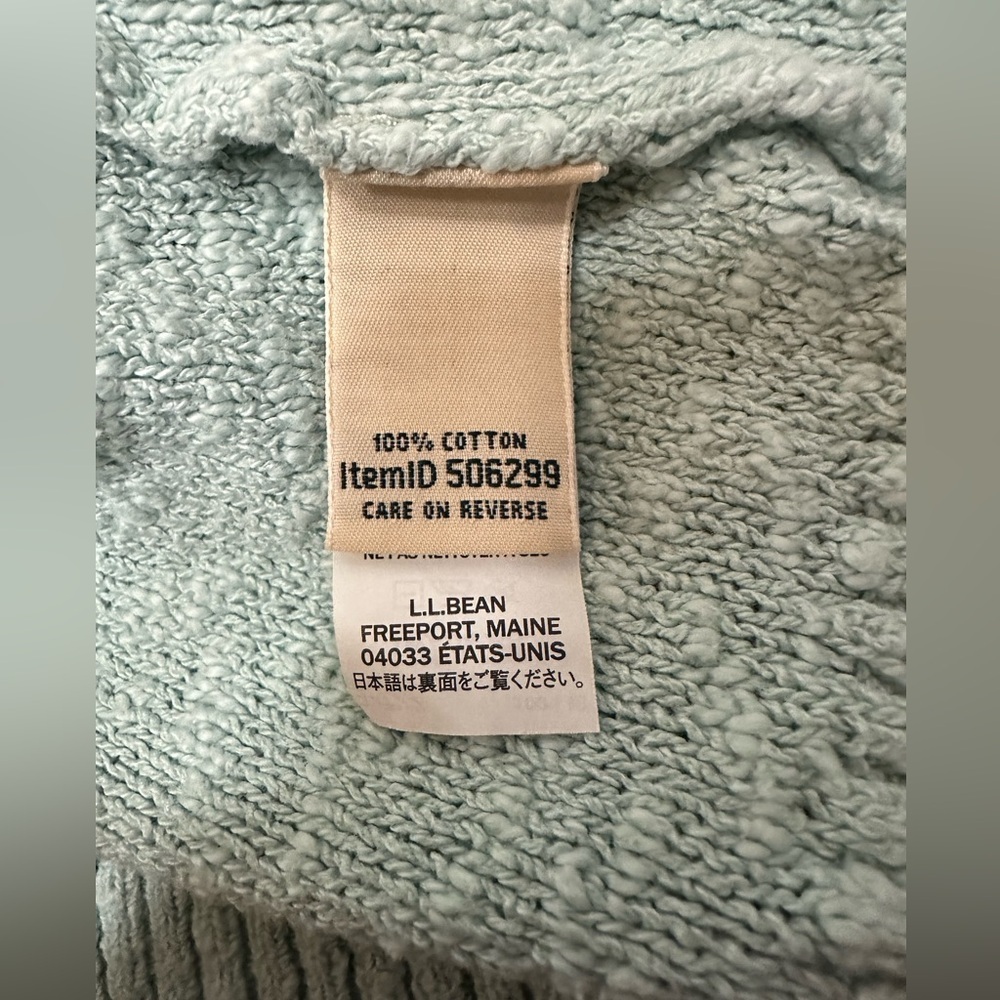 L.L. Bean Women's Crew Neck Sweater - Light Green - Picture 8 of 11